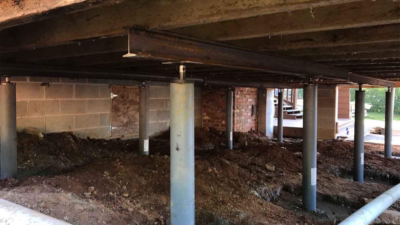 Flour Stabilizers installed under a house
