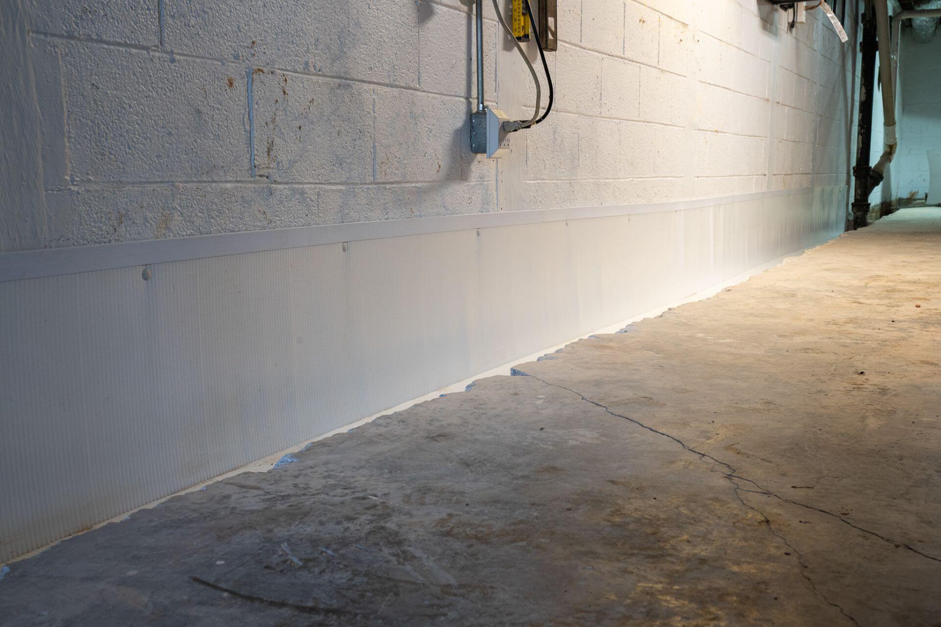 Waterproofed Basement