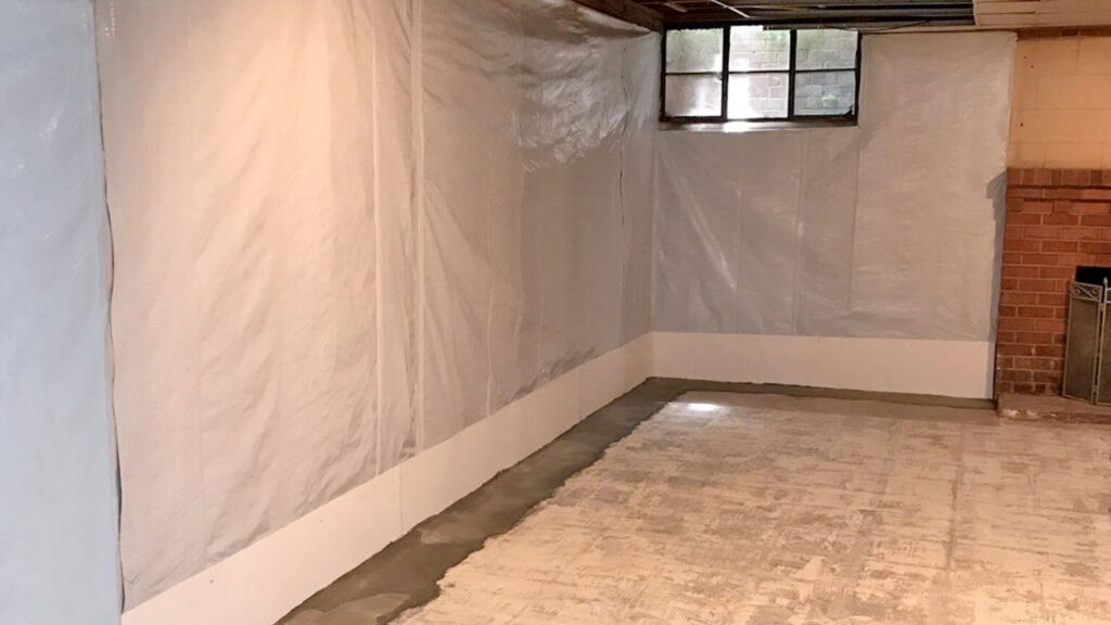 Waterproofed Basement