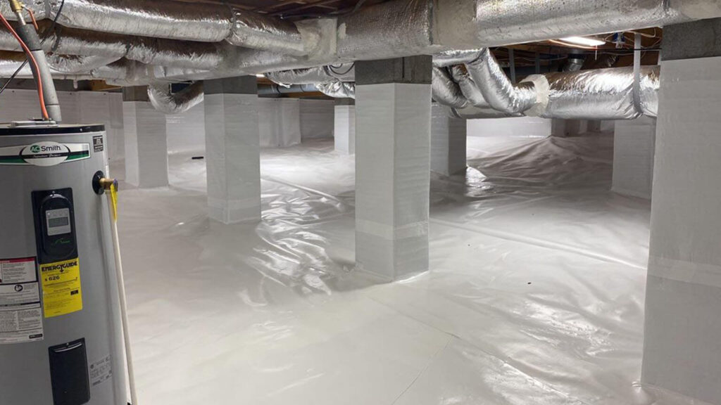 Waterproofed Crawl Space Landscape