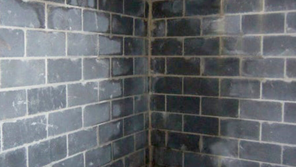 Water Stains on Foundation Wall