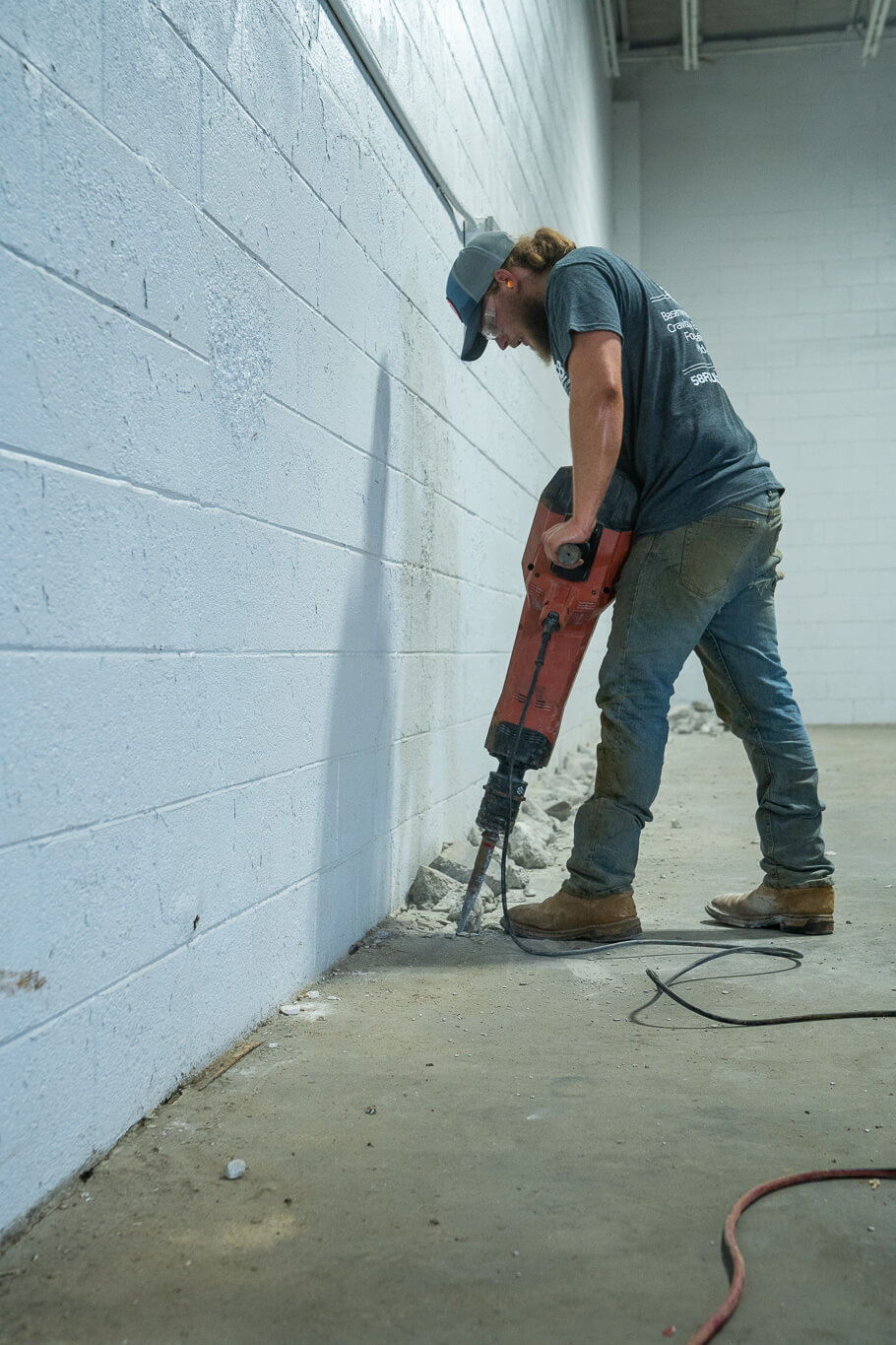 Basement Jackhammering