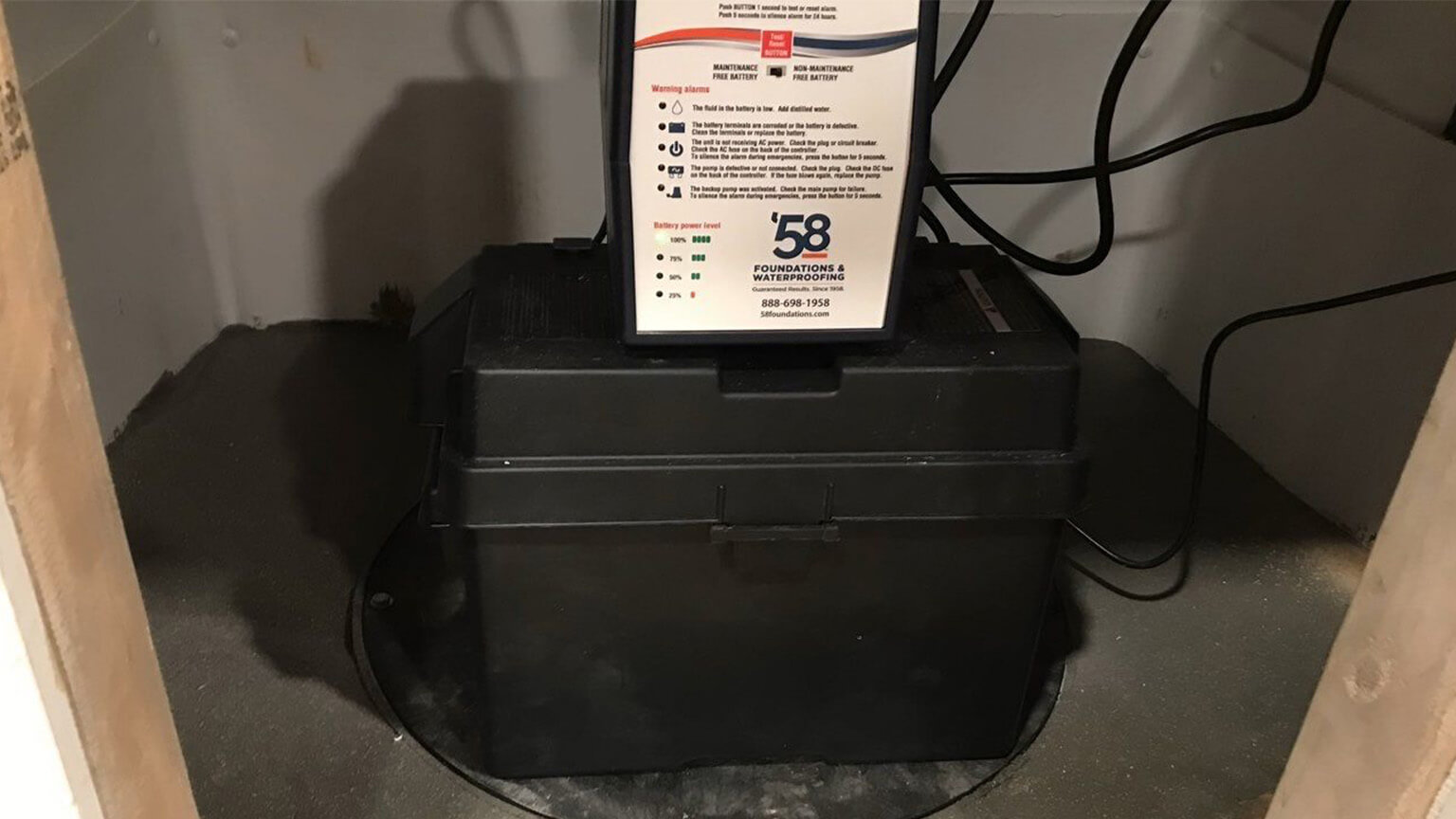Full Battery Back Up for Sump Pump