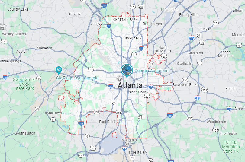 Atlanta map