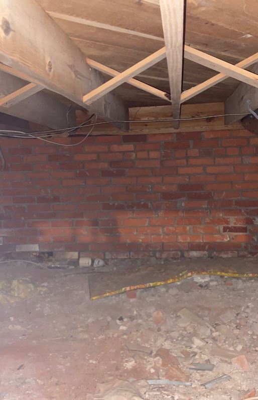 Sinking Foundation Wall