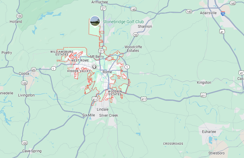 Rome, GA Map