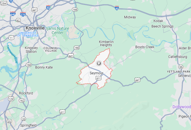Seymour, TN Map