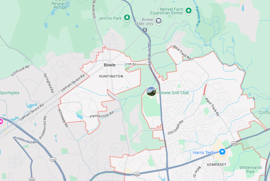 Bowie, MD Map