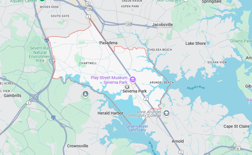 Severna Park, MD Map