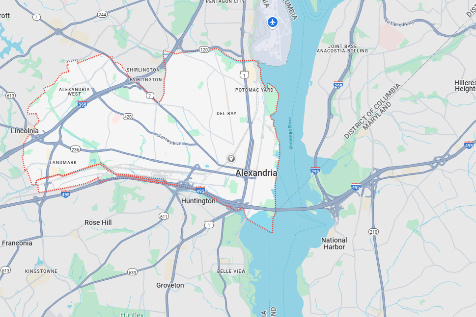 Alexandria, VA Map