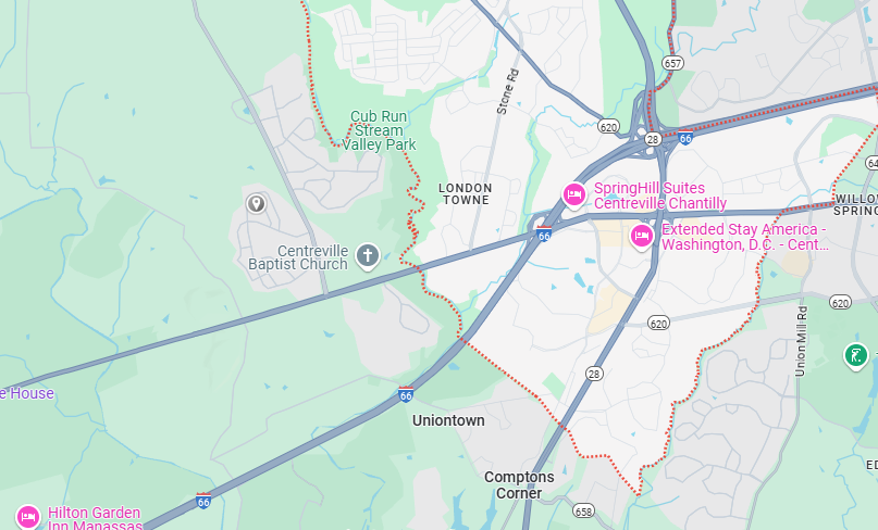 Centreville, VA Map