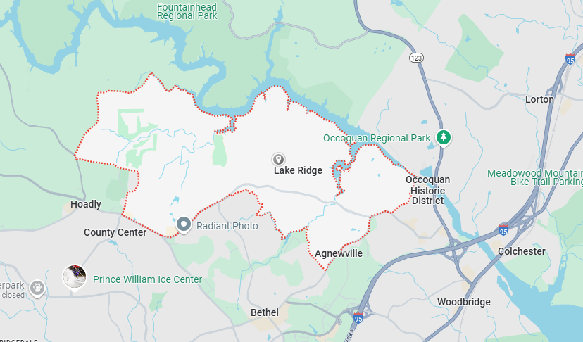 Lake Ridge, VA Map