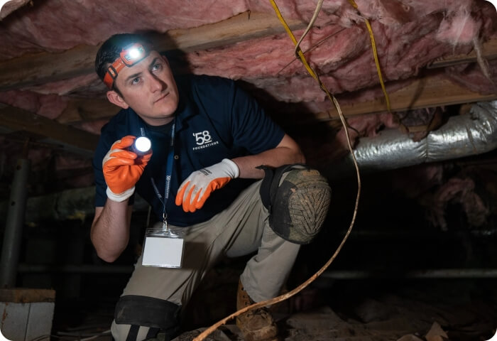 Inspecting a Crawl Space