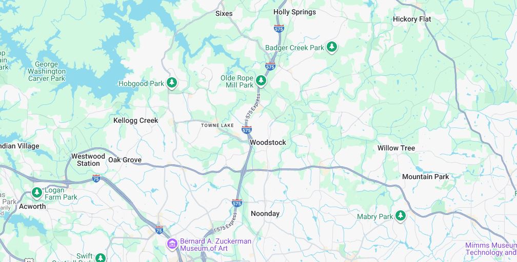 Woodstock, GA Map
