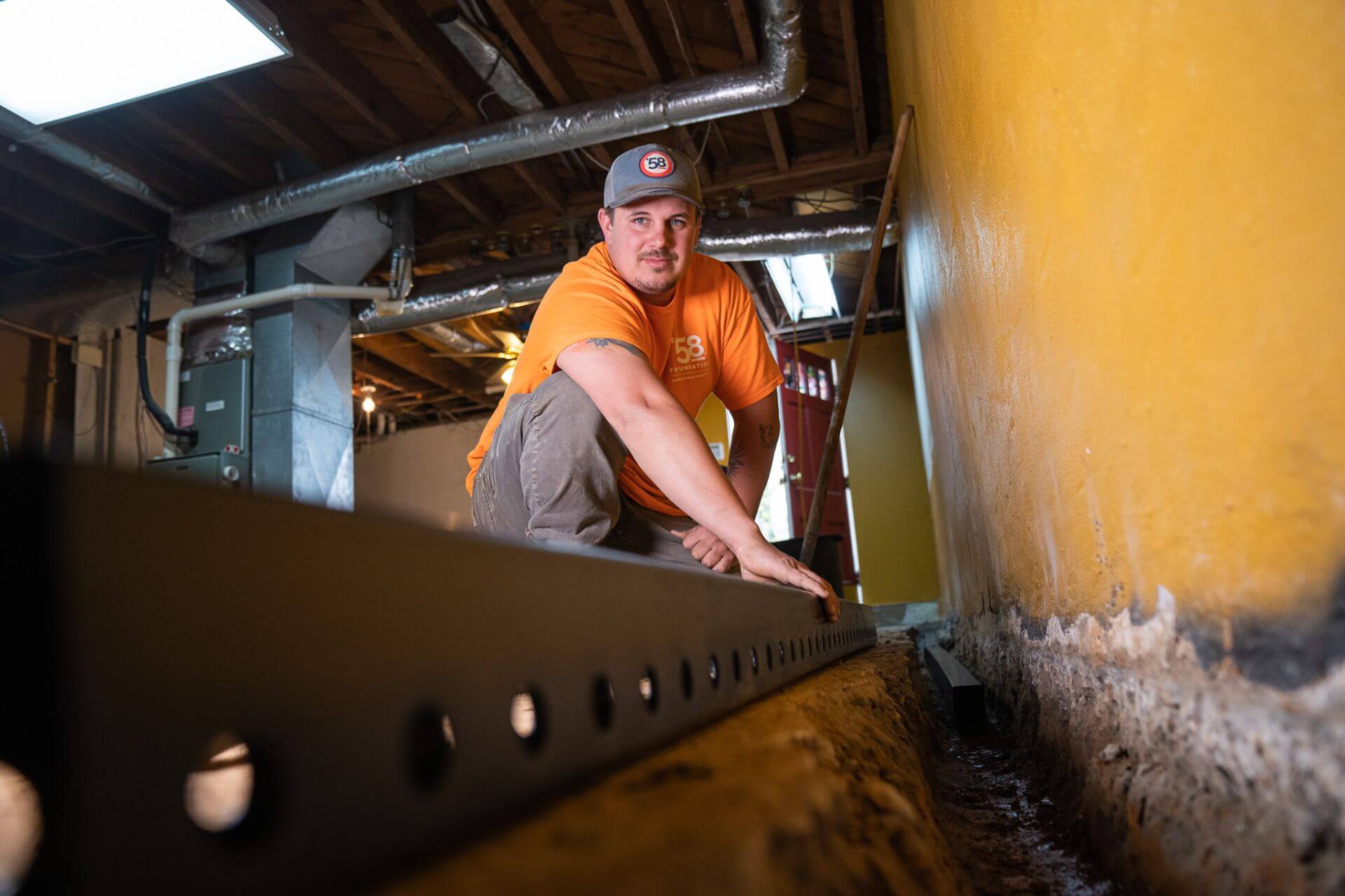 Repairing a wet basement