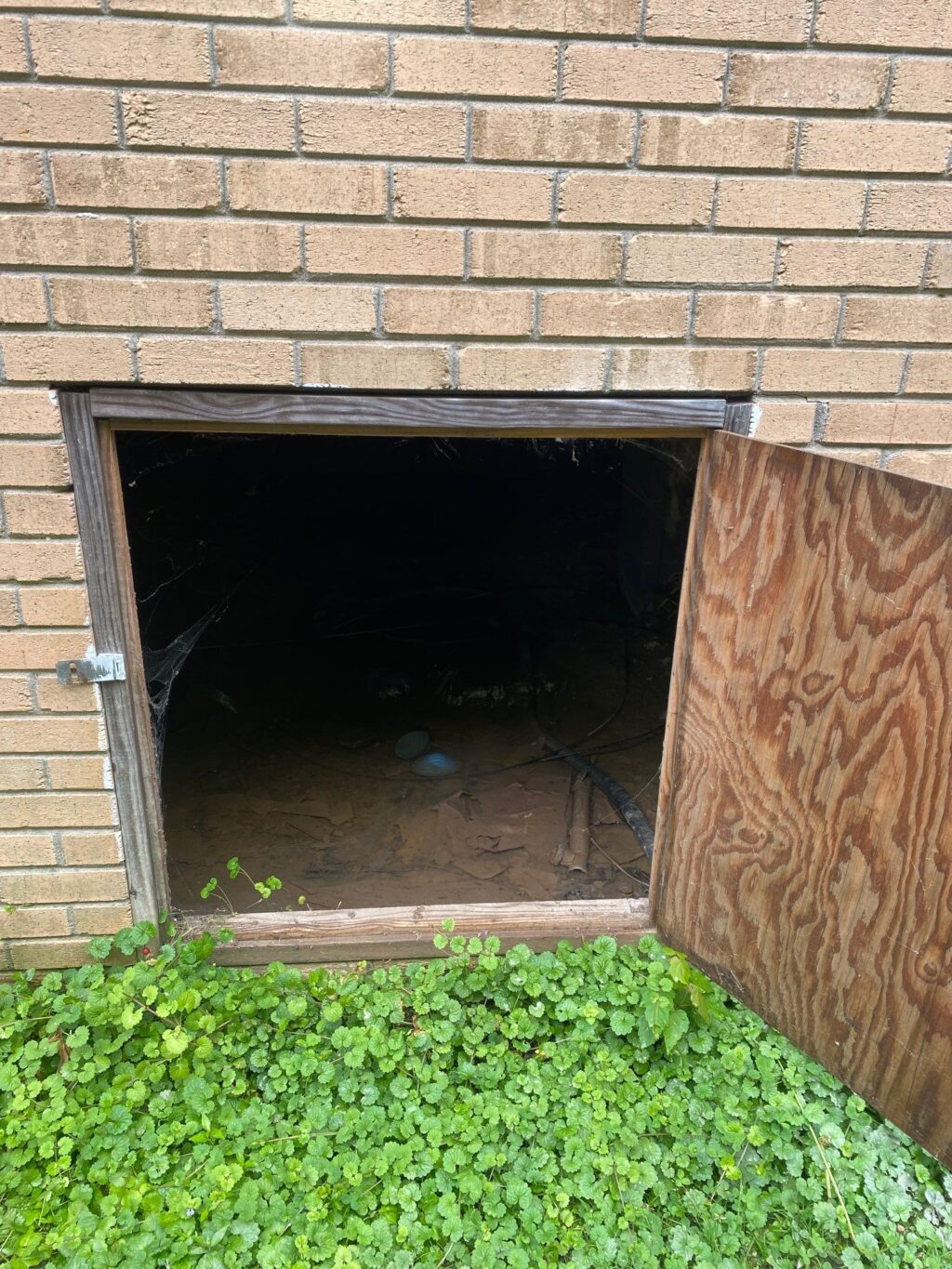 Entry way into a wet crawl space