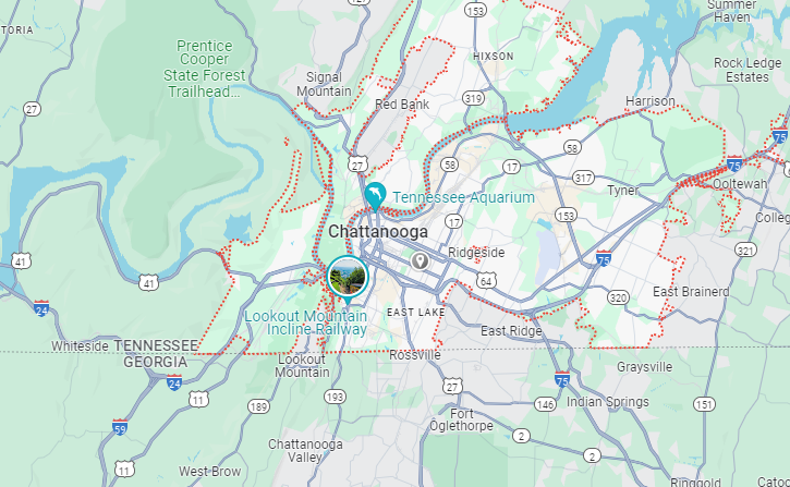 Chattanooga map
