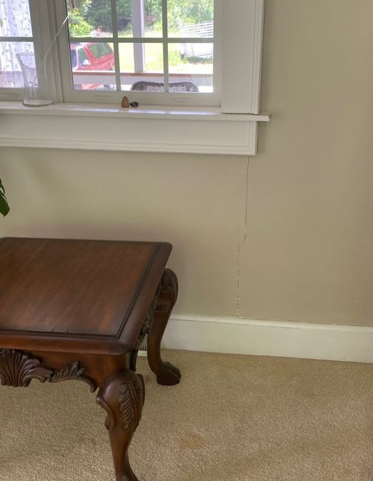 Wall Crack From WIndow