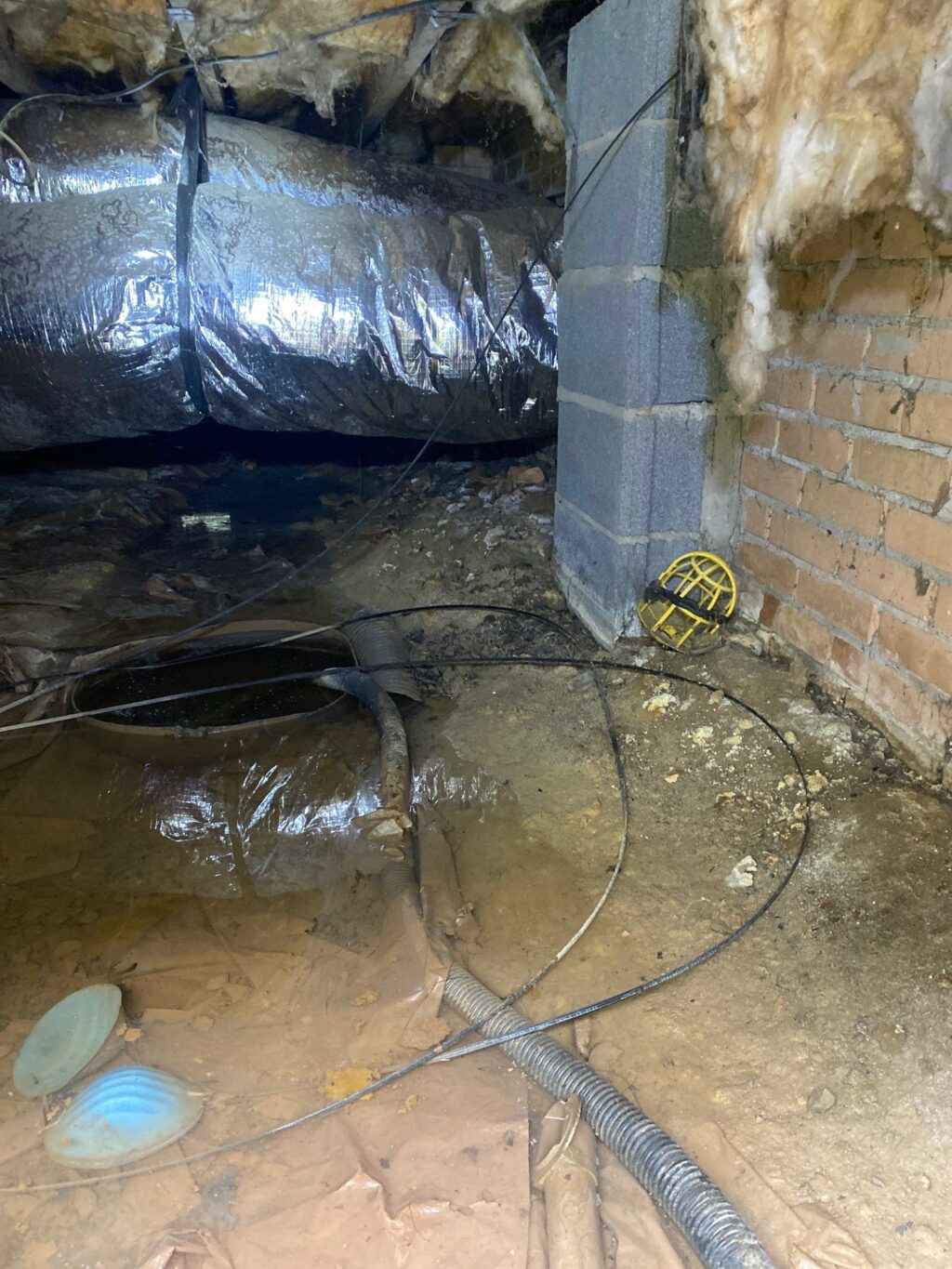 Water in a crawlspace