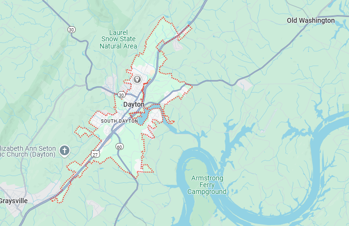 Dayton, TN Map