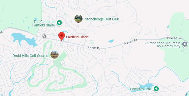 Fairfield Glade, TN Map