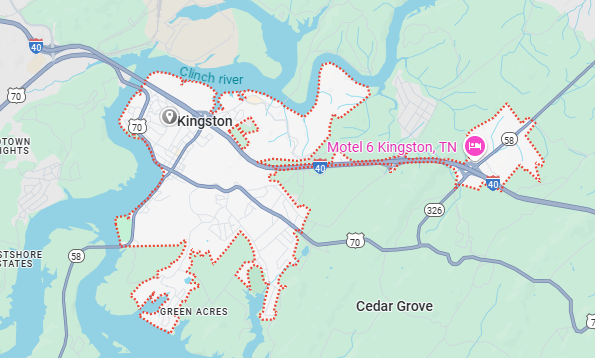 Kingston, TN Map