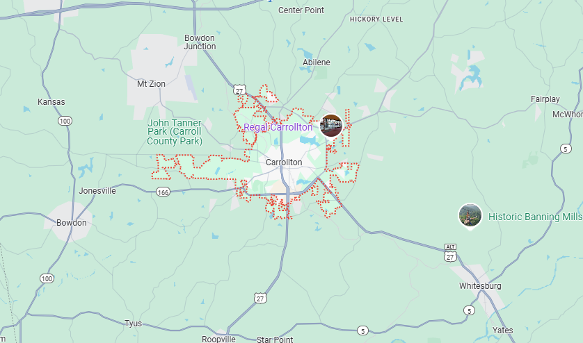 Carrollton, GA Map