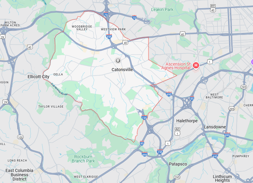 Catonsville, MD Map