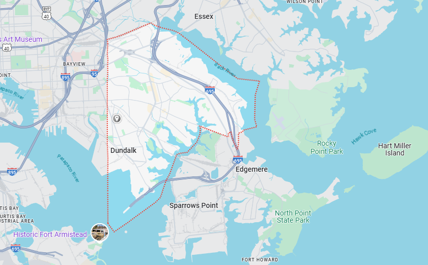 Dundalk, MD Map