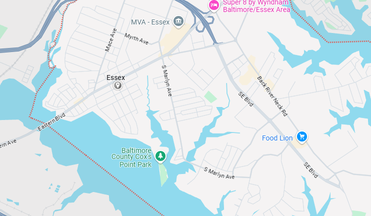 Essex, MD Map