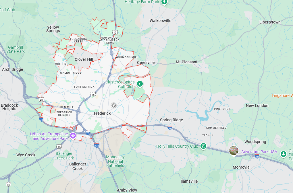 Frederick, MD Map
