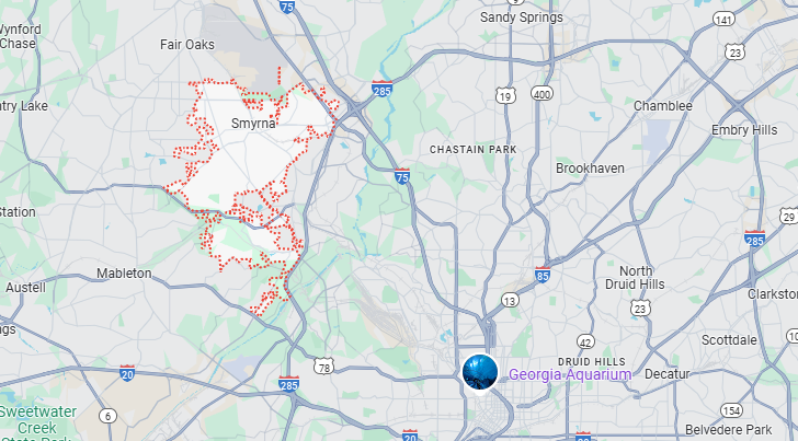 Smyrna, GA Map