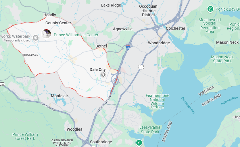 Dale City, VA Map