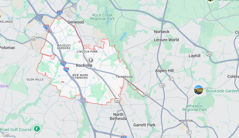 Rockville, MD Map