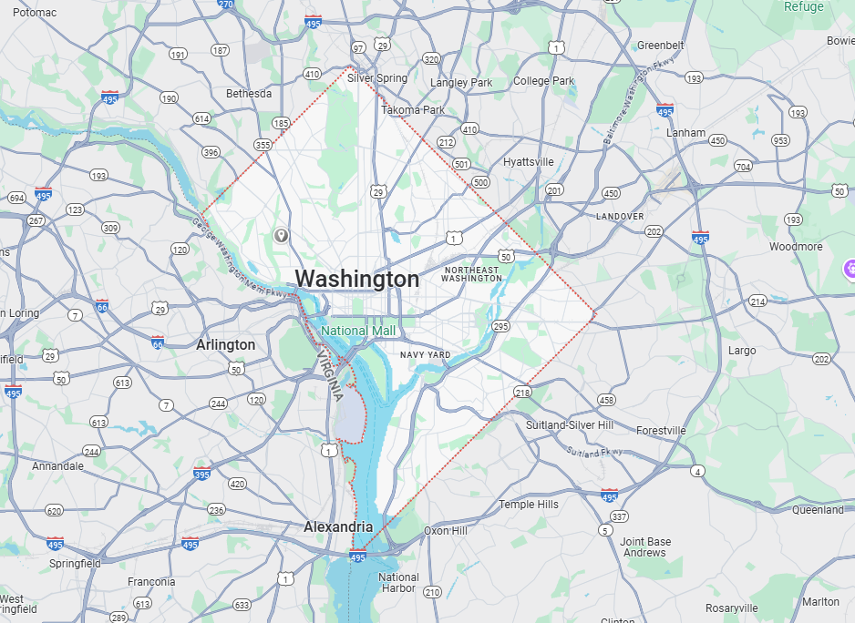Washington, DC Map