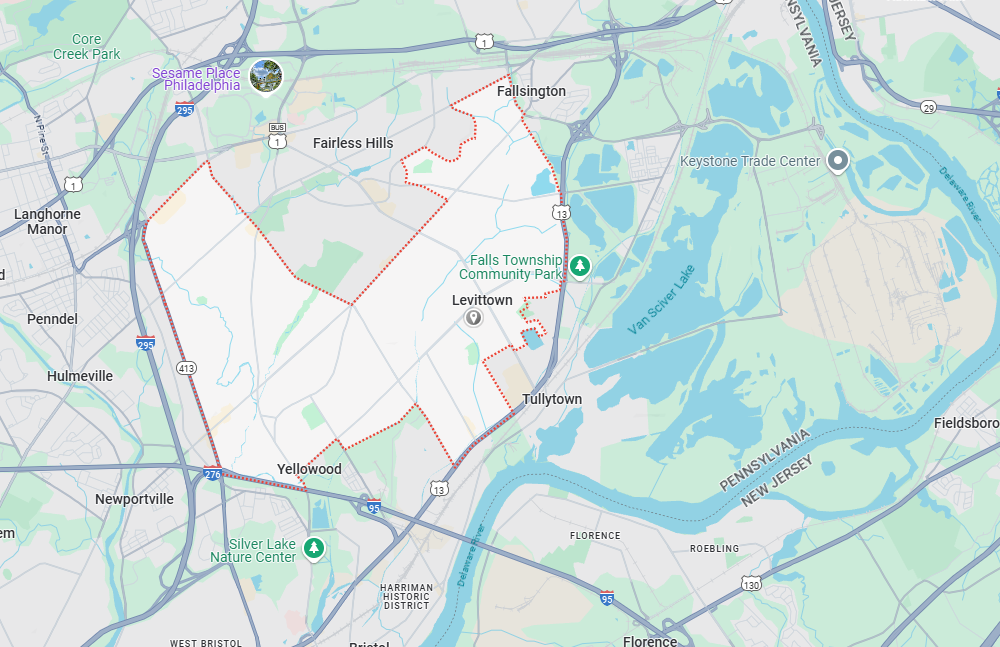 Levittown, PA Map