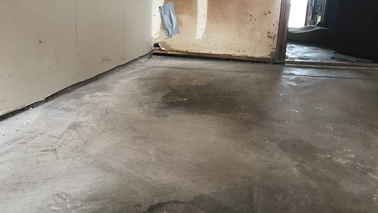 Basement Floor Leveling