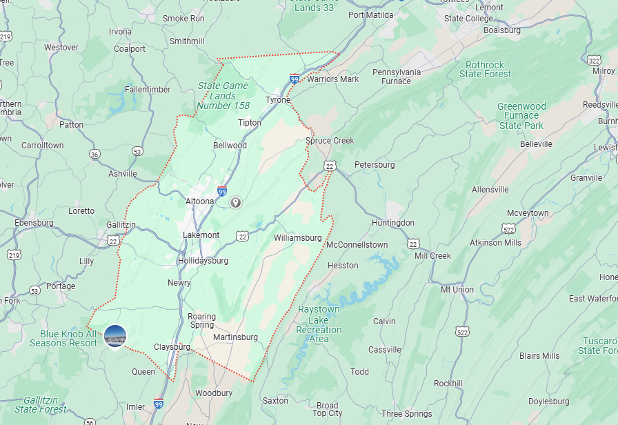 Blair County, PA Map
