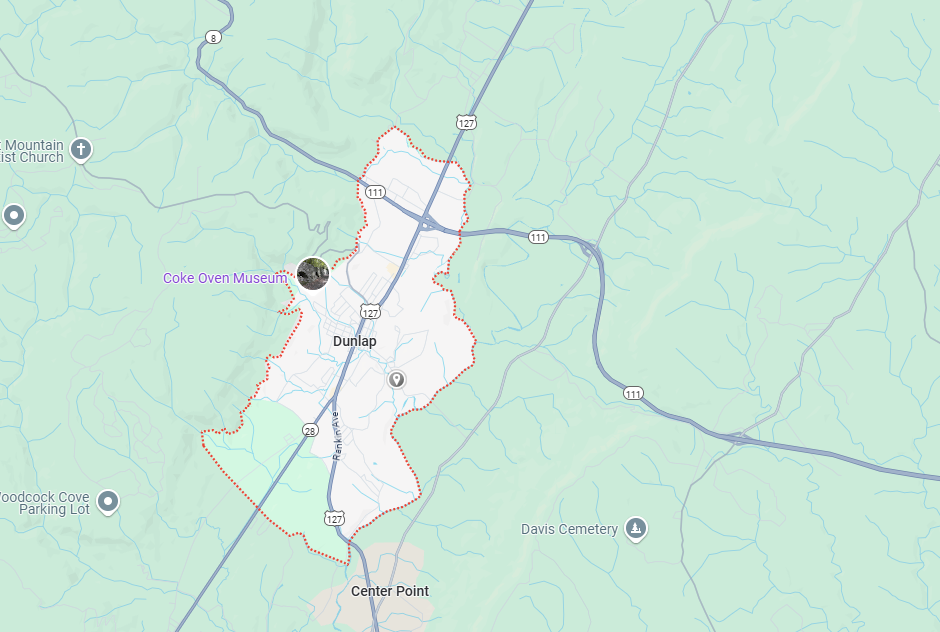Dunlap, TN Map