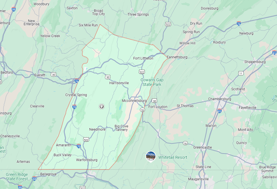 Fulton County, PA Map
