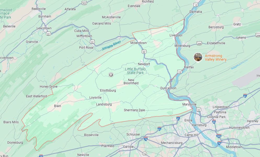 Perry County, PA Map